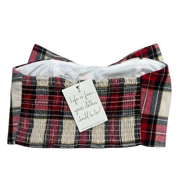 NWT Show Me Your Mumu Crop Bow Top - Picture 4 of 8